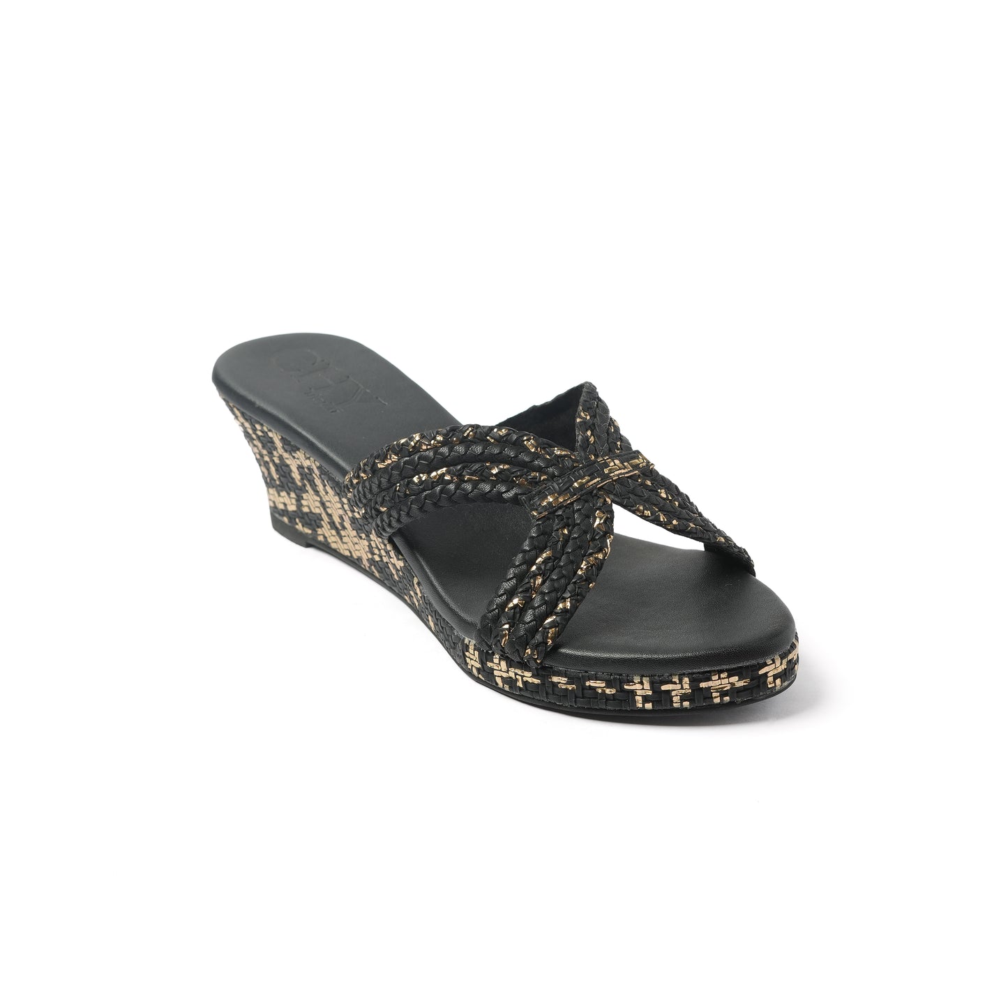 BRAID BLACK AND GOLD 2"