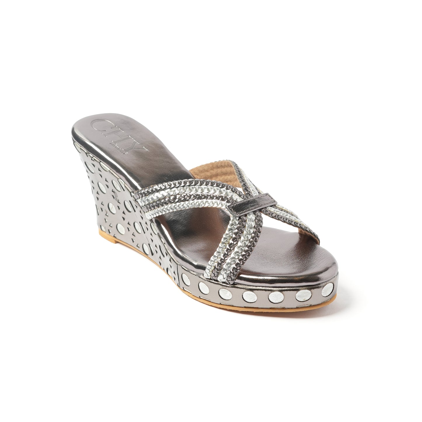 BRAID GUNMETALSILVER LASER 3"