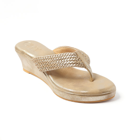 BRAID V DULL GOLD 2"