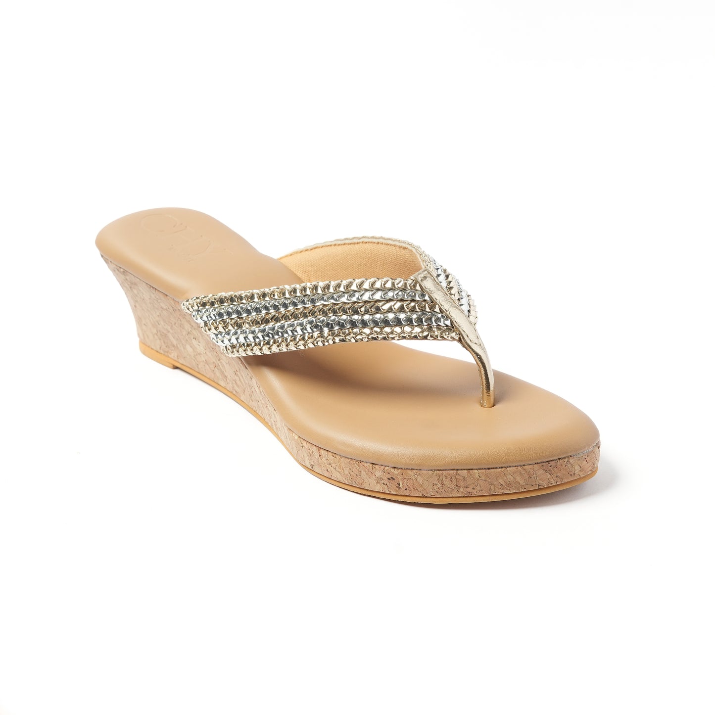 BRAID V SILVER GOLD 2"