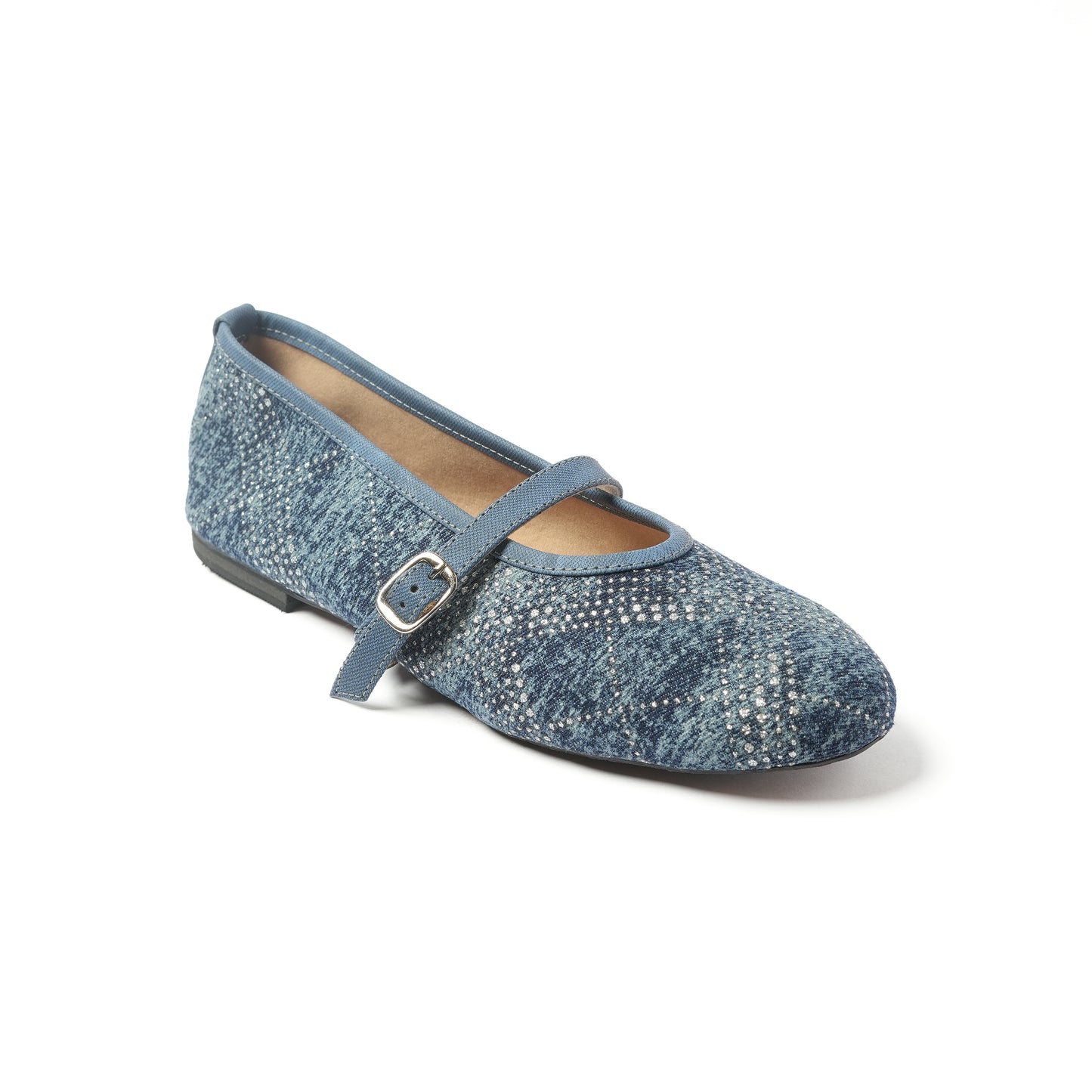 MARY JANES BALLET DENIM DIAMONTE