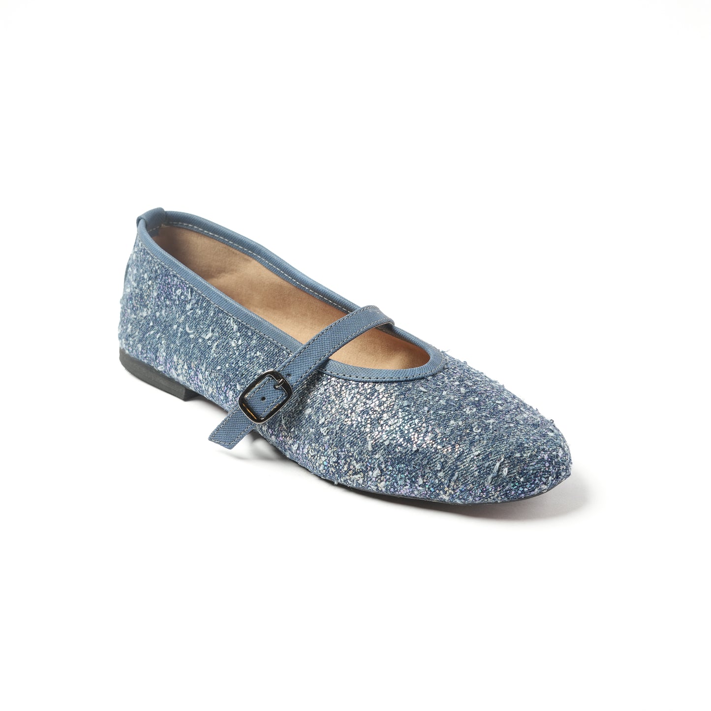 MARY JANES BALLET DENIM RAINBOW