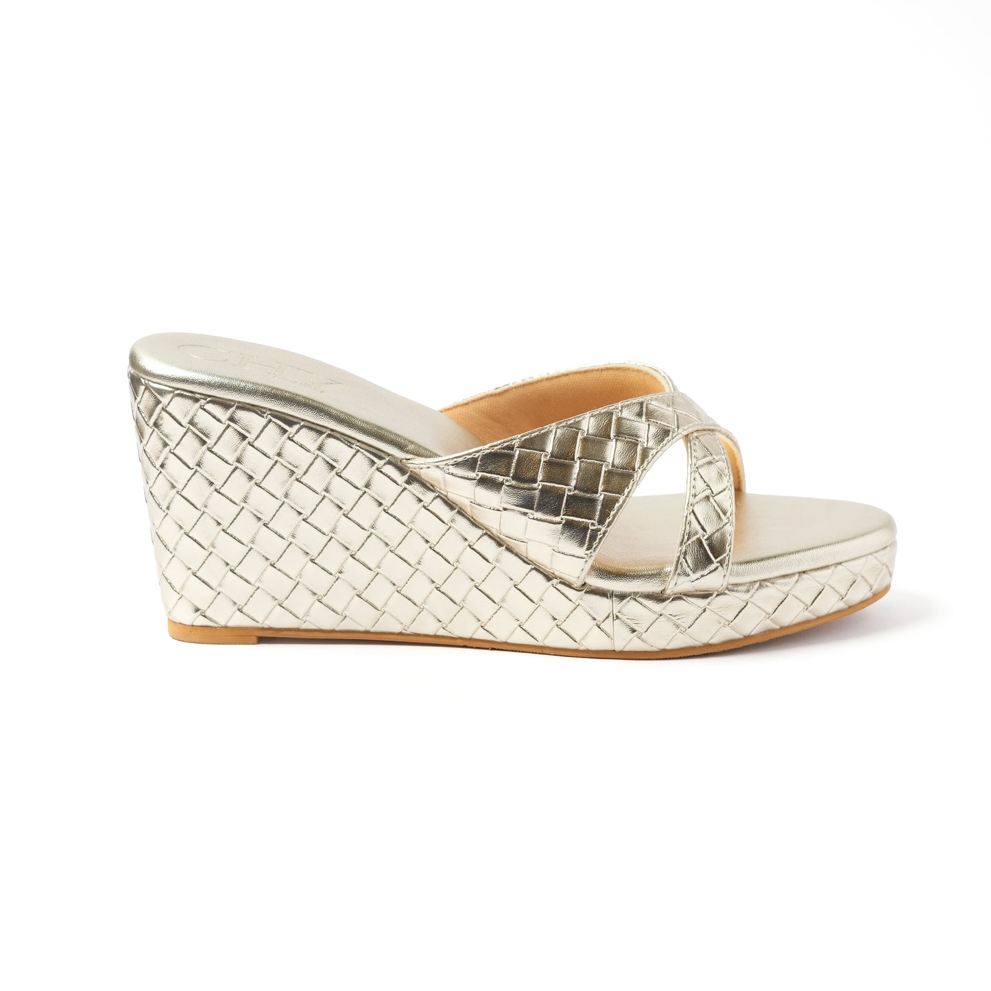 DESIRE WOVEN LIGHT GOLD 3"