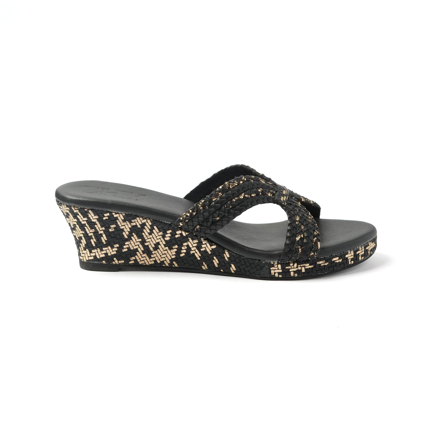 BRAID BLACK AND GOLD 2"