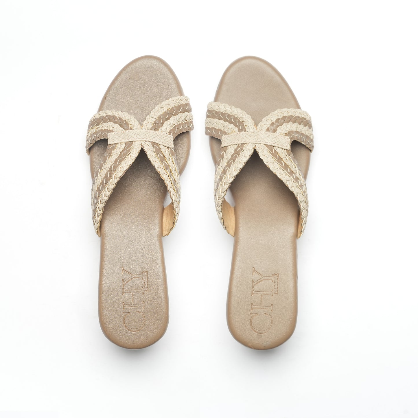 BRAID BEIGE AND CREAM 3"