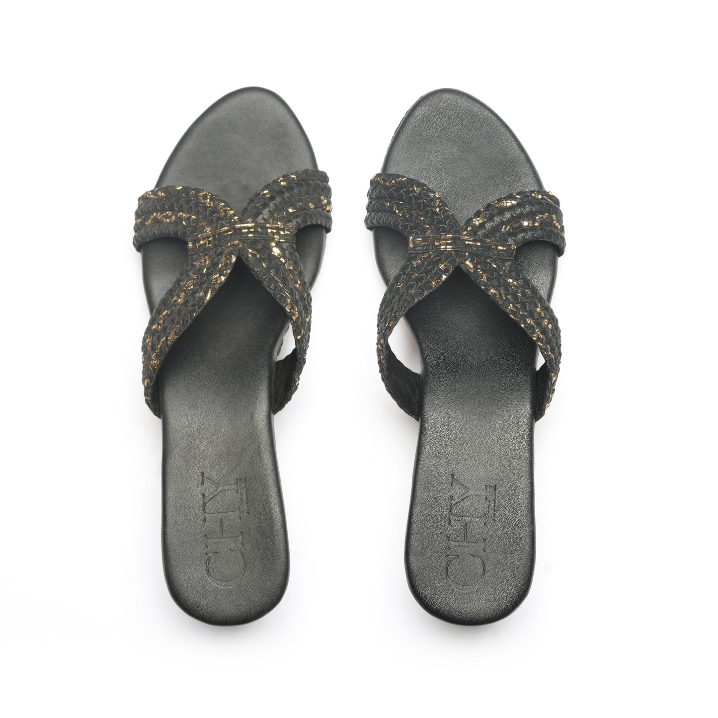BRAID BLACK AND GOLD 2"