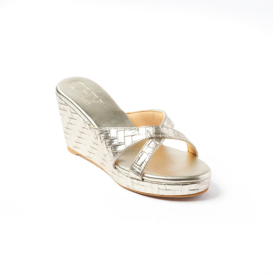 DESIRE WOVEN LIGHT GOLD 3"