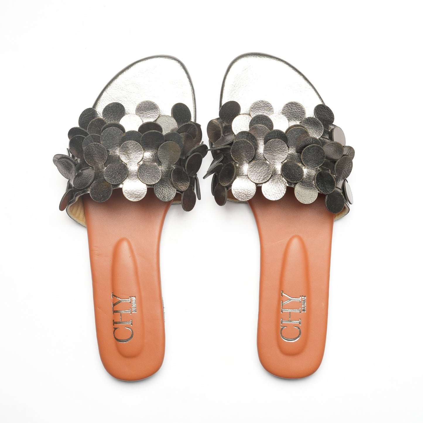 MINT GUNMETAL FLATS